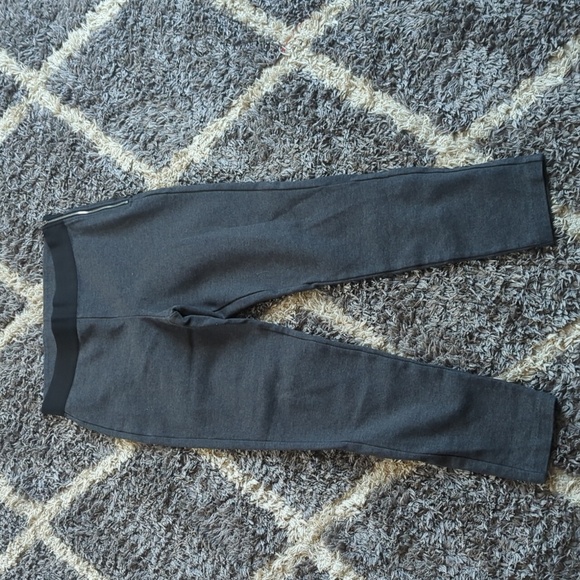 Gap Elastic Waist Stretch Dress Pant with Side Zip Skinny Leg Size M Gray - Picture 1 of 7